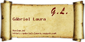 Gábriel Laura névjegykártya