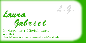 laura gabriel business card